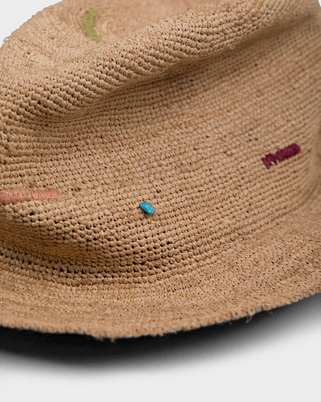 Hobo Rafia Natural Multicolor Stitches - Image 4